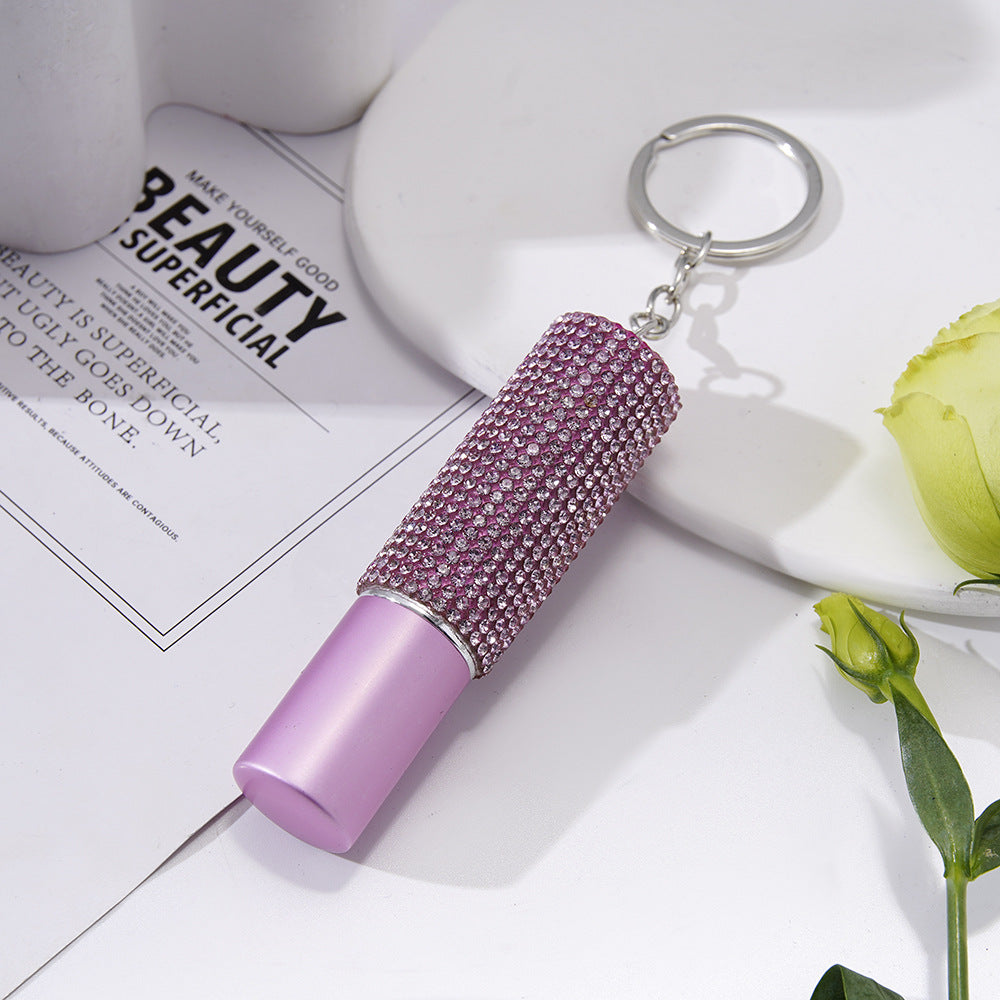 Wholesale Mini 5ml Rhinestone Perfume Bottle Portable Multifunctional Keychain